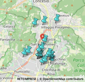 Mappa Via Vittime D'Istria; Fiume e Dalmazia, 25128 Brescia BS, Italia (1.6715)