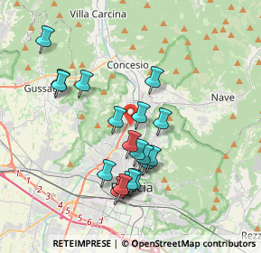 Mappa Via Vittime D'Istria; Fiume e Dalmazia, 25128 Brescia BS, Italia (3.39526)