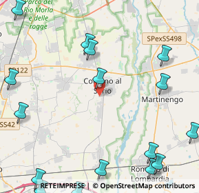 Mappa Via del Maglio, 24055 Cologno Al Serio BG, Italia (6.8735)