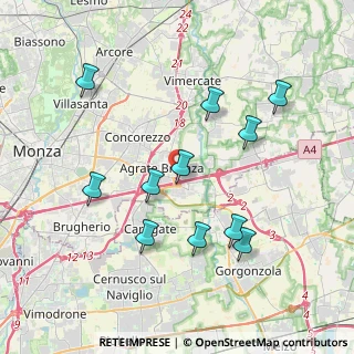 Mappa Via Camillo Olivetti, 20864 Agrate Brianza MB, Italia (3.86455)