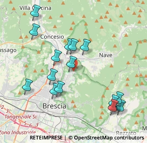 Mappa Via delle Cave, 25133 Brescia BS, Italia (4.1375)