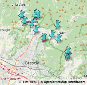 Mappa Via delle Cave, 25133 Brescia BS, Italia (3.61286)