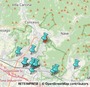 Mappa Via delle Cave, 25133 Brescia BS, Italia (4.84462)