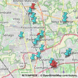 Mappa Via Due Giugno, 20037 Paderno Dugnano MI, Italia (2.5845)