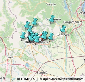 Mappa Via Giacomo Matteotti, 13836 Cossato BI, Italia (8.6845)