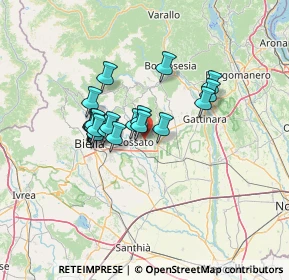 Mappa Strada Vicinale Cerea, 13836 Cossato BI, Italia (9.9825)