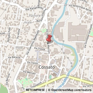 Mappa Via Guglielmo Marconi, 13, 13836 Cossato, Biella (Piemonte)