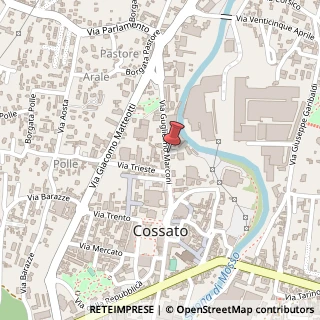 Mappa Via Guglielmo Marconi, 18, 13836 Cossato, Biella (Piemonte)