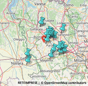 Mappa Via Domenico da Inveruno, 20036 Dairago MI, Italia (9.73)