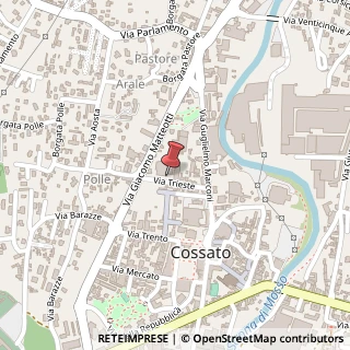 Mappa Via Trieste, 10, 13836 Cossato, Biella (Piemonte)