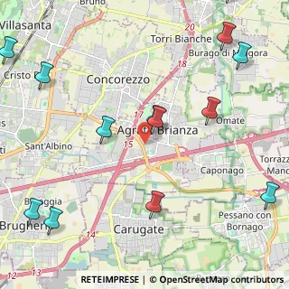 Mappa Via Giovanni XXIII, 20864 Agrate Brianza MB, Italia (2.96846)