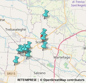 Mappa Via Monte Marmolada, 30037 Scorzè VE, Italia (3.54)