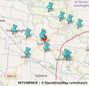 Mappa Via Monte Marmolada, 30037 Scorzè VE, Italia (3.93083)