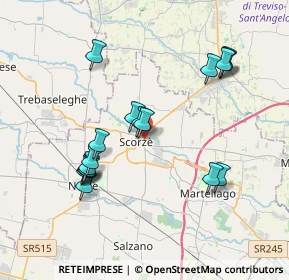 Mappa Via Monte Marmolada, 30037 Scorzè VE, Italia (3.71353)