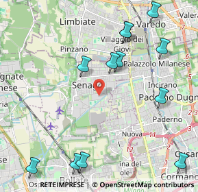 Mappa Senago, 20030 Senago MI, Italia (2.585)