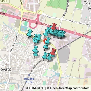 Mappa Via Pastrengo, 25038 Rovato BS, Italia (0.295)