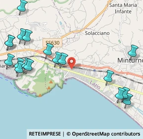 Mappa Via Olivella, 04028 Minturno LT, Italia (2.98222)