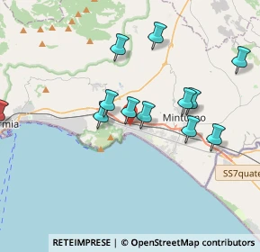 Mappa Via Olivella, 04028 Minturno LT, Italia (3.87583)