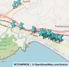 Mappa Via Olivella, 04028 Minturno LT, Italia (1.0295)