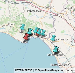 Mappa Via Olivella, 04028 Minturno LT, Italia (12.45944)