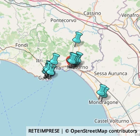 Mappa Via Olivella, 04028 Minturno LT, Italia (9.53375)