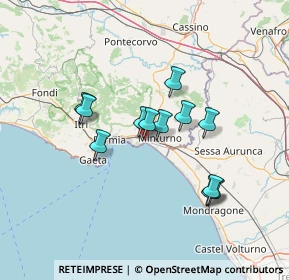 Mappa Via Olivella, 04028 Minturno LT, Italia (11.98917)