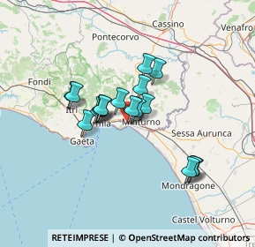 Mappa Via Olivella, 04028 Minturno LT, Italia (10.61529)