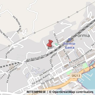 Mappa Via Pasquale Testa, 10, 04023 Formia, Latina (Lazio)