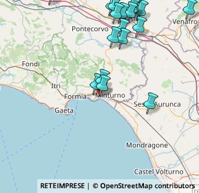 Mappa Via Pio XII, 04026 Minturno LT, Italia (21.20444)
