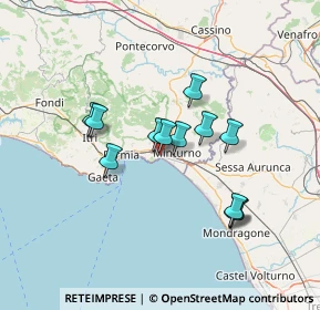 Mappa Via Pio XII, 04026 Minturno LT, Italia (11.99417)