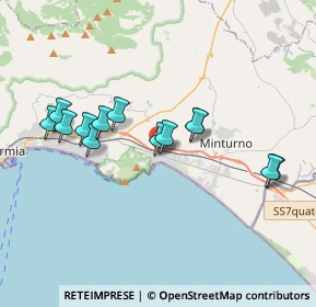 Mappa Via Pio XII, 04026 Minturno LT, Italia (3.58692)