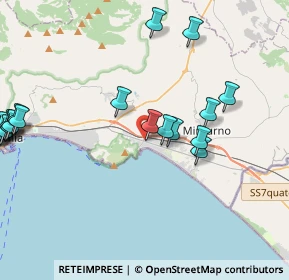 Mappa Via Pio XII, 04026 Minturno LT, Italia (5.63)