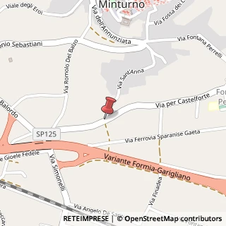 Mappa Via Sant Anna, 56, 04026 Minturno, Latina (Lazio)