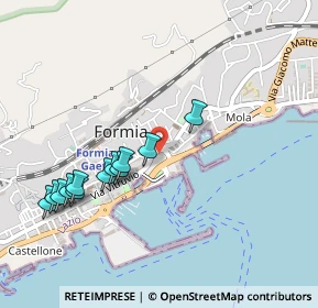 Mappa Largo Paone, 04023 Formia LT, Italia (0.5325)