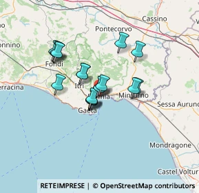 Mappa Largo Paone, 04023 Formia LT, Italia (10.27111)