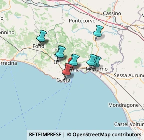 Mappa Largo Paone, 04023 Formia LT, Italia (9.62857)