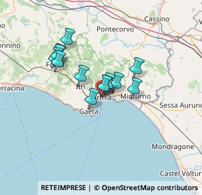Mappa Largo Paone, 04023 Formia LT, Italia (10.33)
