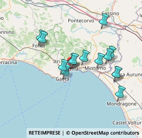 Mappa Largo Paone, 04023 Formia LT, Italia (13.75429)