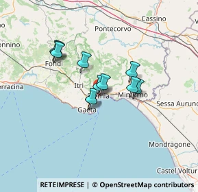 Mappa Largo Paone, 04023 Formia LT, Italia (10.18364)