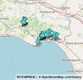 Mappa Largo Paone, 04023 Formia LT, Italia (9.18294)