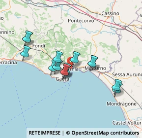 Mappa Largo Paone, 04023 Formia LT, Italia (12.95857)