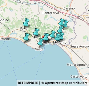 Mappa Largo Paone, 04023 Formia LT, Italia (9.32333)