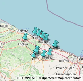 Mappa Viale la Testa, 76011 Bisceglie BT, Italia (10.11071)
