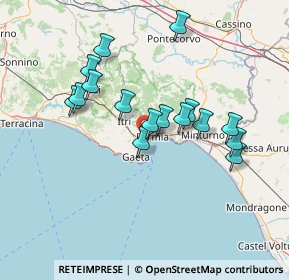 Mappa Via Acervara, 04023 Formia LT, Italia (13.60125)