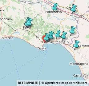 Mappa Via Acervara, 04023 Formia LT, Italia (14.8825)