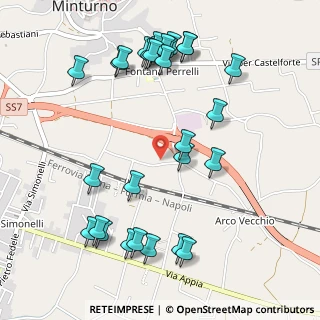 Mappa Via Fontana di Voza, 04026 Minturno LT, Italia (0.64483)