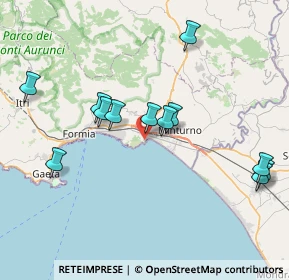 Mappa Via Monte d'Oro, 04026 Minturno LT, Italia (8.345)