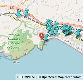 Mappa Via Monte d'Oro, 04026 Minturno LT, Italia (1.037)