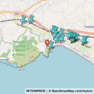 Mappa Via Monte d'Oro, 04028 Minturno LT, Italia (1.037)