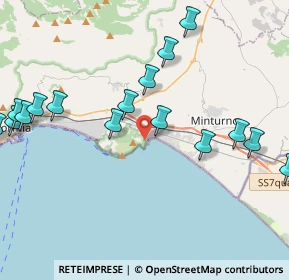 Mappa Via Monte d'Oro, 04026 Minturno LT, Italia (5.45471)